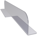 Separador de plástico transparente para mesa de marisco