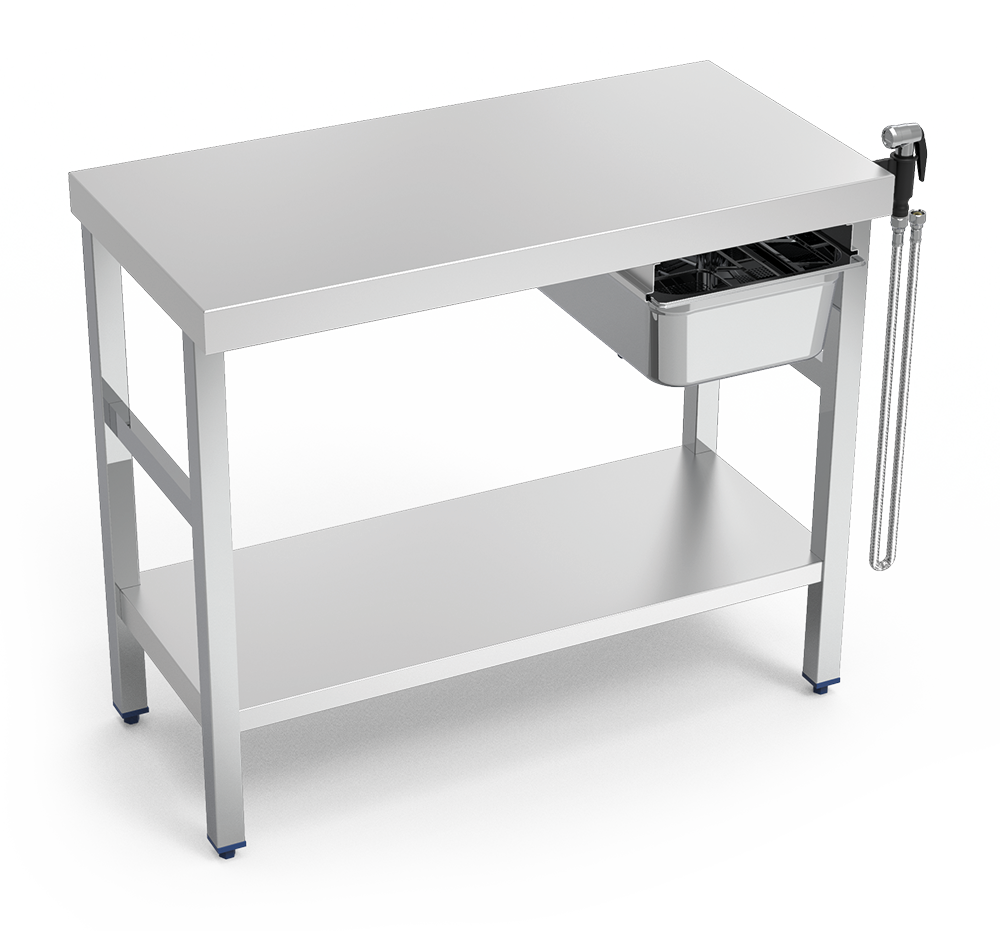 Mesa para cocción de marisco