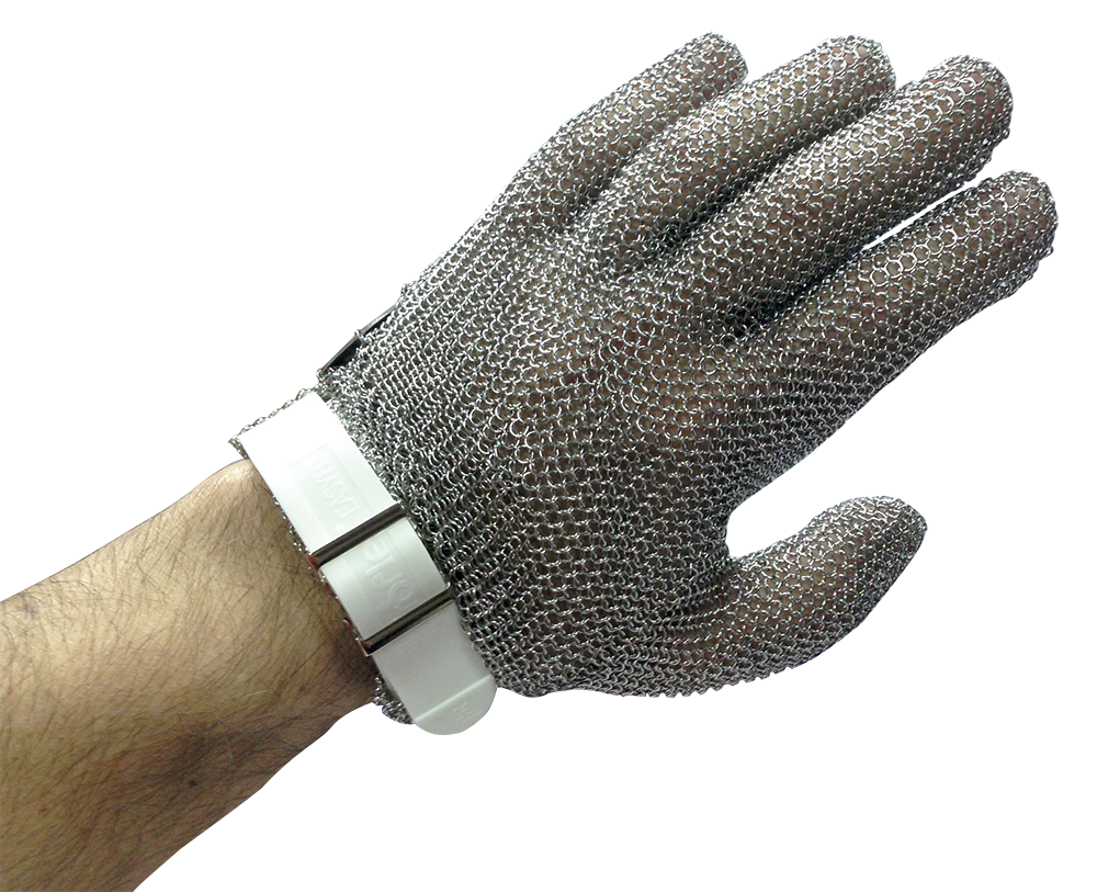 [448602] Guant de malla *inox reversible amb corretja