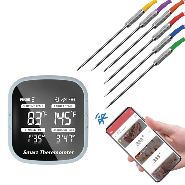 [480816] Termòmetre barbacoa *bluetooth amb 6 sondes