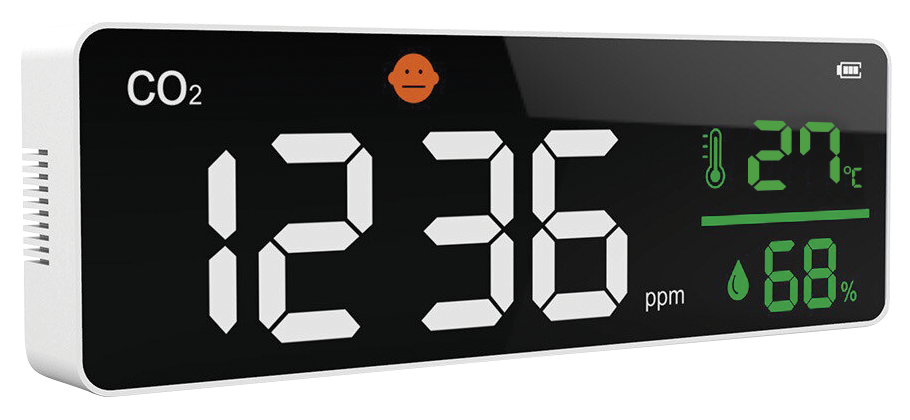 [480862] Panel medidor de CO2 monitor de calidad del aire mural / sobremesa
