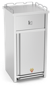 Contenidor *inox *XS per a buidatge de safates (*Fast-*Food)