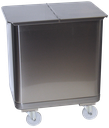 Contenidor *inox amb tapa i rodes especial forn