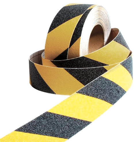Cinta antideslizante adhesiva amarillo/negro