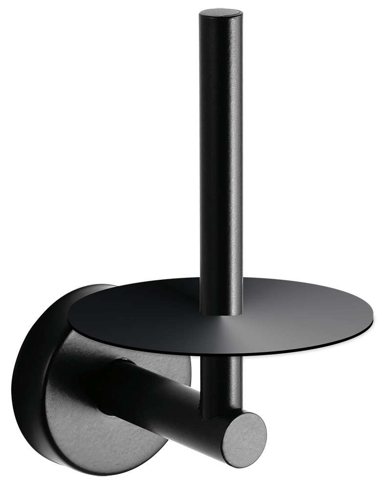[460308] Soporte para rollo papel wc de repuesto serie black