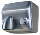 Secamanos inox con pulsador y tobera
