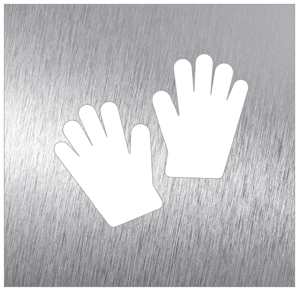 [082682] Pictograma inox Covid - Guantes