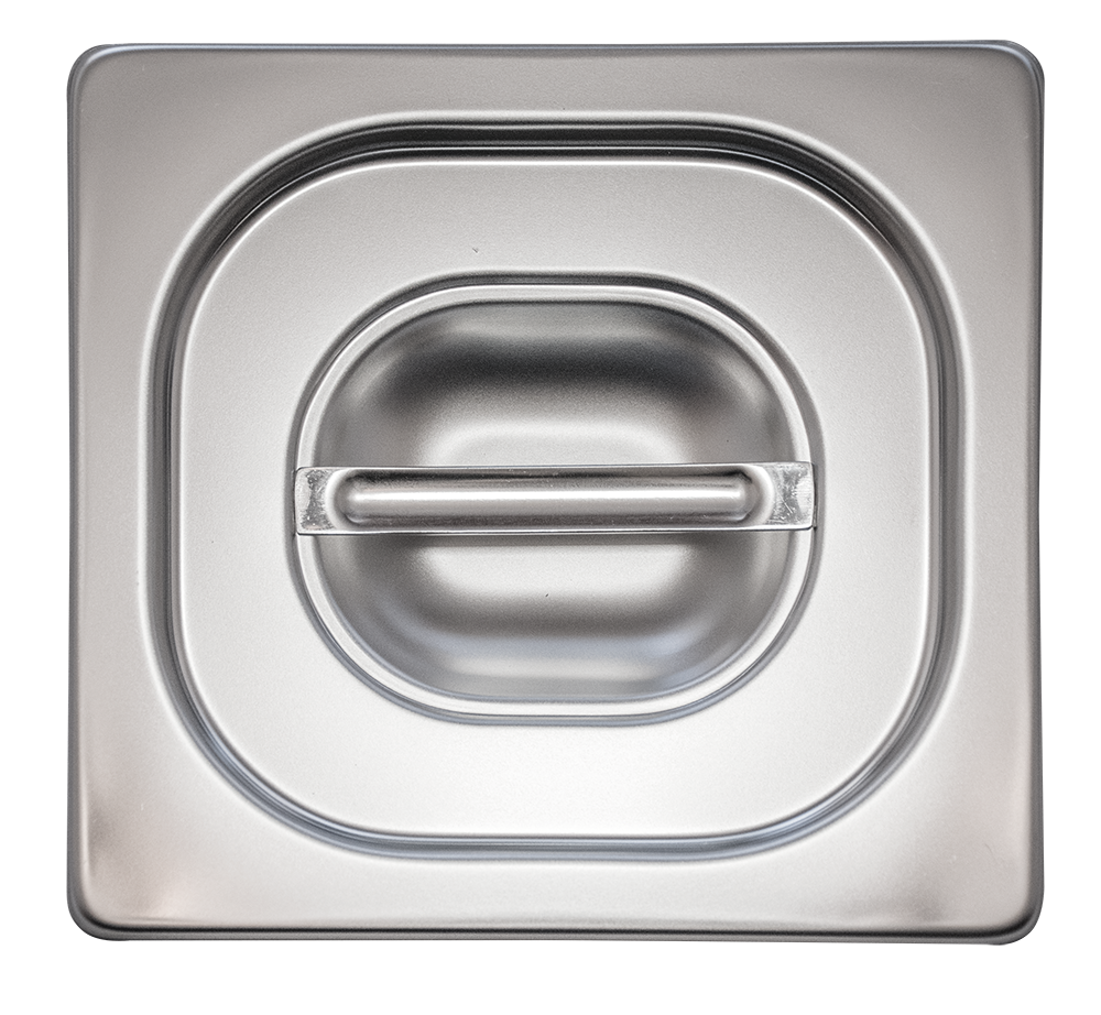 [487212] Tapa *inox per a cubeta *Gastronorm 1/6