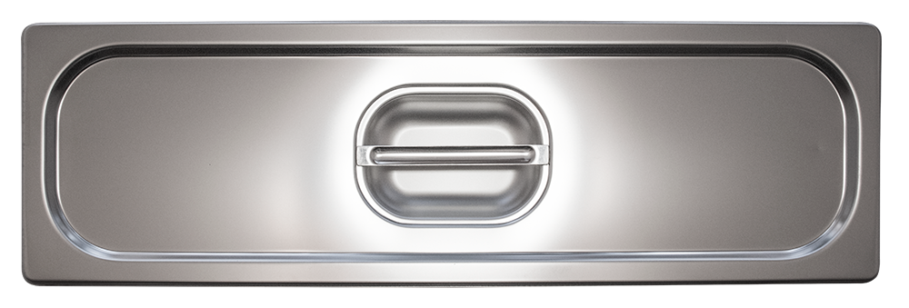Tapa inox para cubeta Gastronorm 2/4