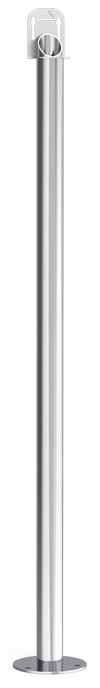 [080654] Cenicero inox para espacios reducidos de pie