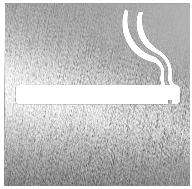 [082608] Pictograma inox - Permitido fumar