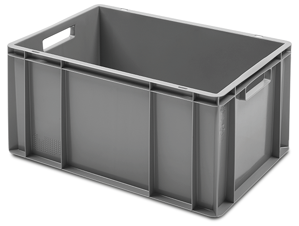 Calaix llis apilable gris
