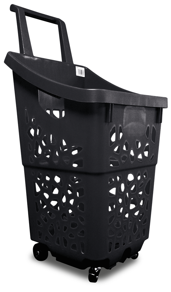 [481054] Cistella de la compra supermercat apilable 60 litres amb rodes