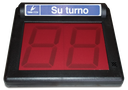 Visor su turno mando inalámbrico