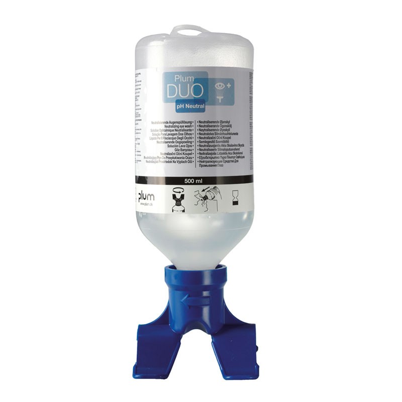 [11711] Botella 500ml Plum-duo, Ph Neutro para Lavado de Ojos