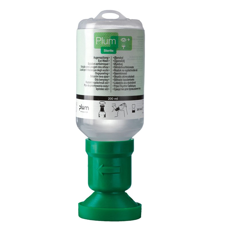 [11019] Solución Salina, Botella de 200 Ml con Cavidad Ocular