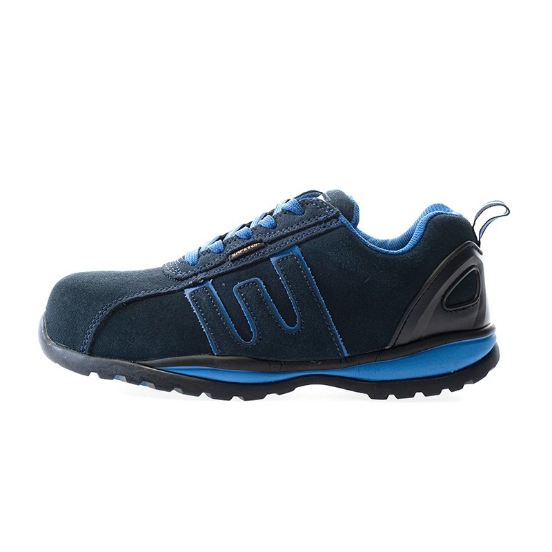 [240] Baio Azul, Zapato S1p Piel Nobuck Suela Eva Metal Free
