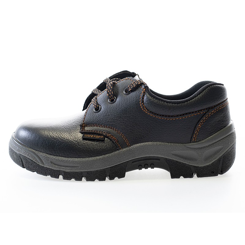 [222] DUMIO, zapato S1P de cuero vacuno negro y cordones