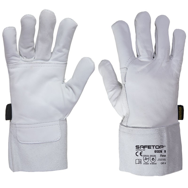 [G132K] Fene, Guante de Soldador de Piel 29 Cm Válido Tig