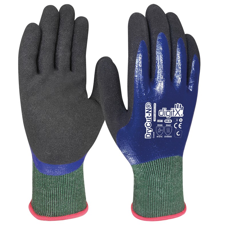 [64-24] Drycut-n, Guante Anticorte C, Nitrilo 18g Impermeable