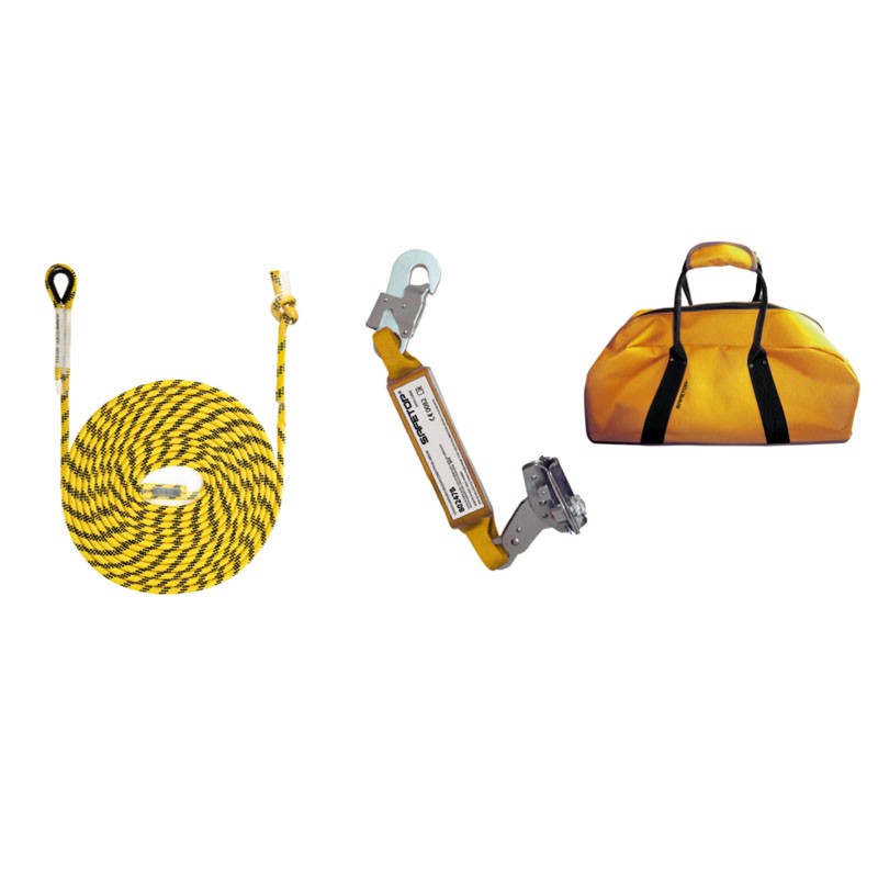 [80735] Kit Línea Vida Vertical, Cuerda 50m 80155 + 80247bj+80169