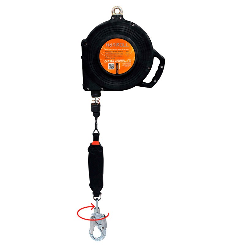 [80815] MAXIROLL, Retráctil 15m cable uso Horizontal y Vertical 120K